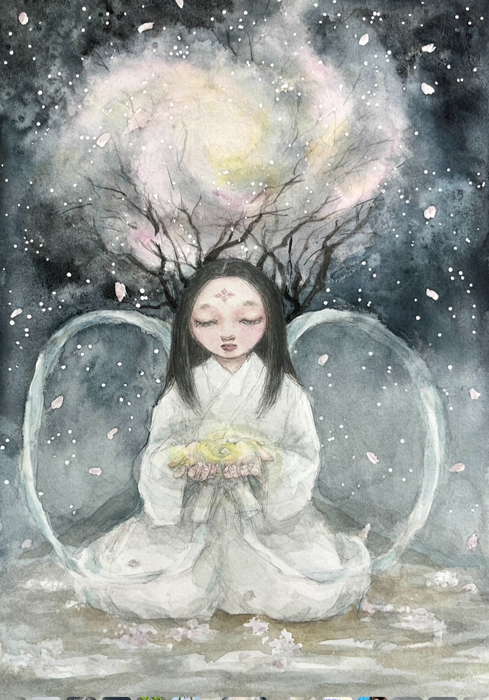 値下げ❗️t.yukawa氏の絵画❗️水晶画 値下げ❗️t.yukawa氏の絵画❗️水晶画