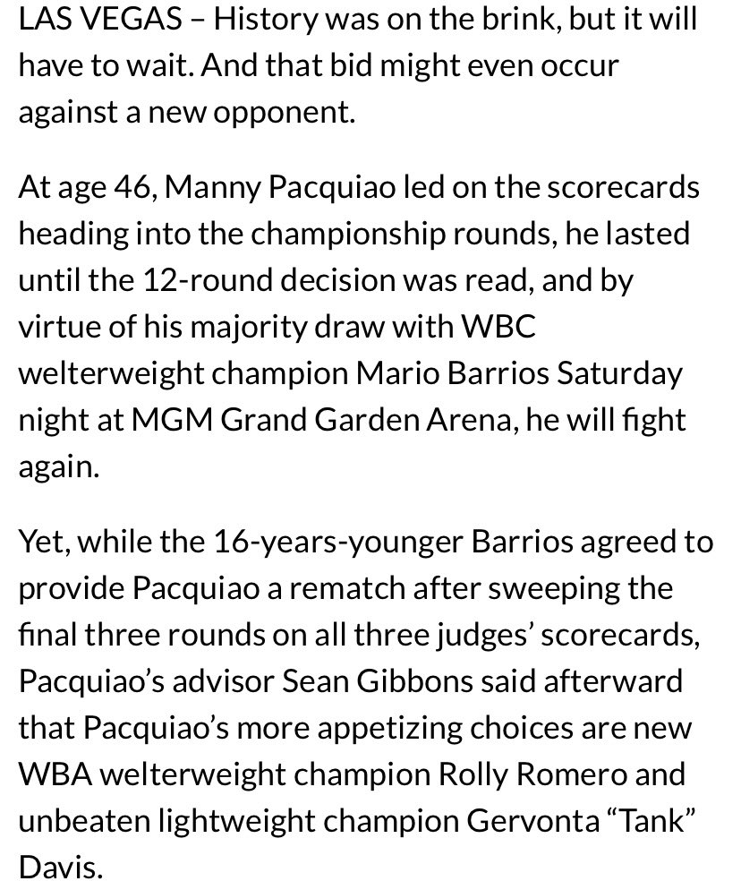BuckGotBars's tweet image. Tried to tell everyone! I get the lowdown on fights and literally told ppl that Tank didn’t sign the rematch with Roach cuz he was waiting to see if PAC wins! Rolly was the 2nd one! Now I don’t know if the so called draw messes it up but PAC-Tank could be next!! Sick fight!!