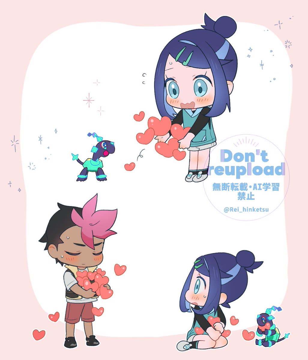 Rei_hinketsu's tweet image. ロイリコ　これは好きな子のことを考えると♡がポコポコすぽーんされていくという謎の図