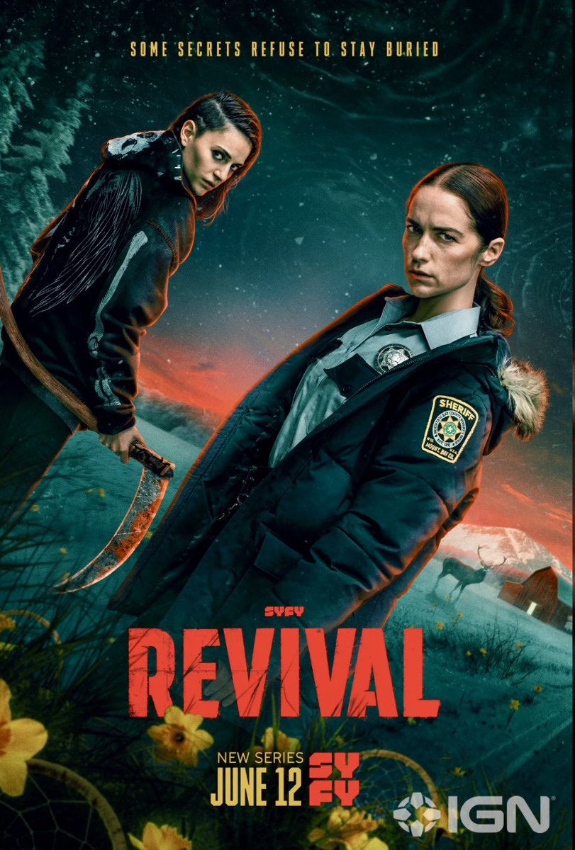 ZannLenore's tweet image. And while we are at it today, X-Men fans, friends and familia : while you’re waiting for Season 2 of X-Men 97 to drop - check out my brand new live-action series REVIVAL on @SYFY and @peacock in the States, and in Canada on @CTV & @CraveCanada .
It’s a horror/supernatural…