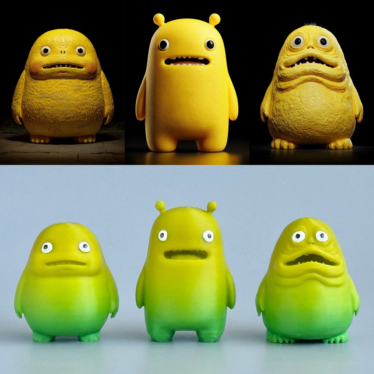 mitsuki_fab's tweet image. AIモンスター
ChatGPTでプロンプトつくって、
Midjourneyで画像つくって、
Rodinで3Dデータつくって、
BambuLabで3Dプリント♪