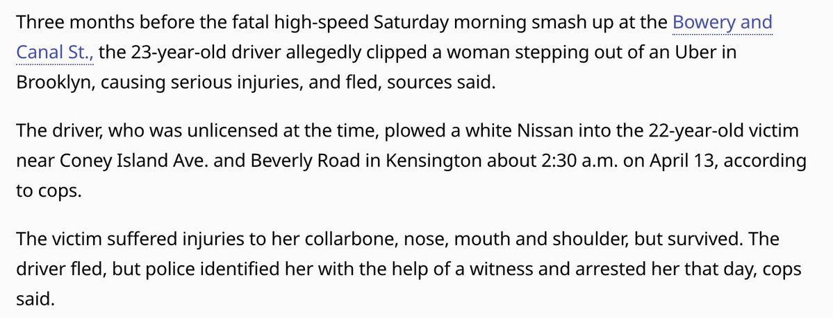 nicolegelinas's tweet image. If at once you fail, try again ... so you can drive a car with no license, badly injure a pedestrian, flee the scene, and then be freed to try it all over again and kill two people. (allegedly)
nydailynews.com/2025/07/20/dri…