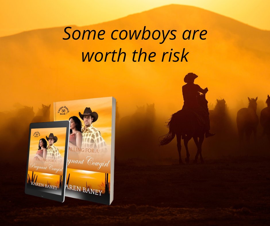 karen_baney's tweet image. Some cowboys are worth the risk... even when your heart is already breaking.
He came to Arizona to save the ranch. She ended up saving his heart.
Love doesn’t wait for perfect timing.
Renata & Gabe’s story is available NOW!
karenbaney.com/vargas-ranch-b…
#WorthTheRisk…