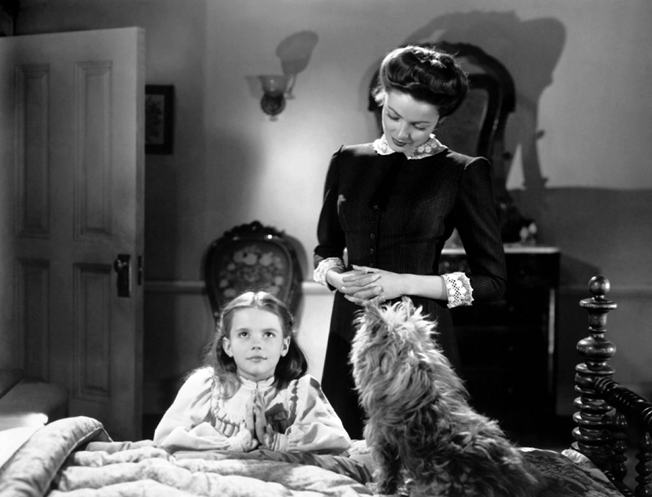 love this movie :) 
Gene Tierney and Natalie Wood, The Ghost and Mrs Muir, 1947...