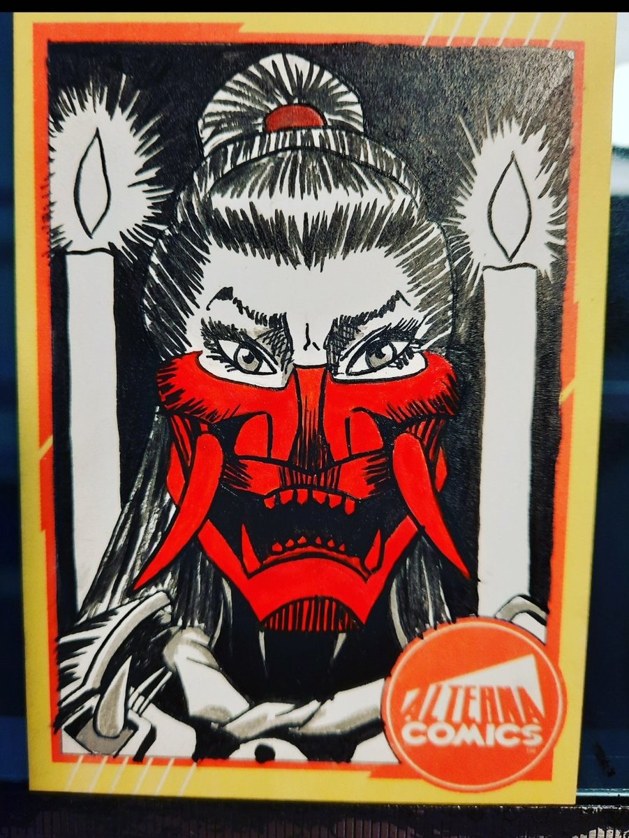 TylerWentland's tweet image. These battle masks are too much fun. Throwback to this sketch card from a few years ago!
Snag yours at: tylerwentland.com/store
@alternacomics
#comics #comicart #fantasy #fantasyart #darkfantasy #darkfantasyart #comicbookart
#redkoi #samurai #samuraifantasy #samuraifantasyart