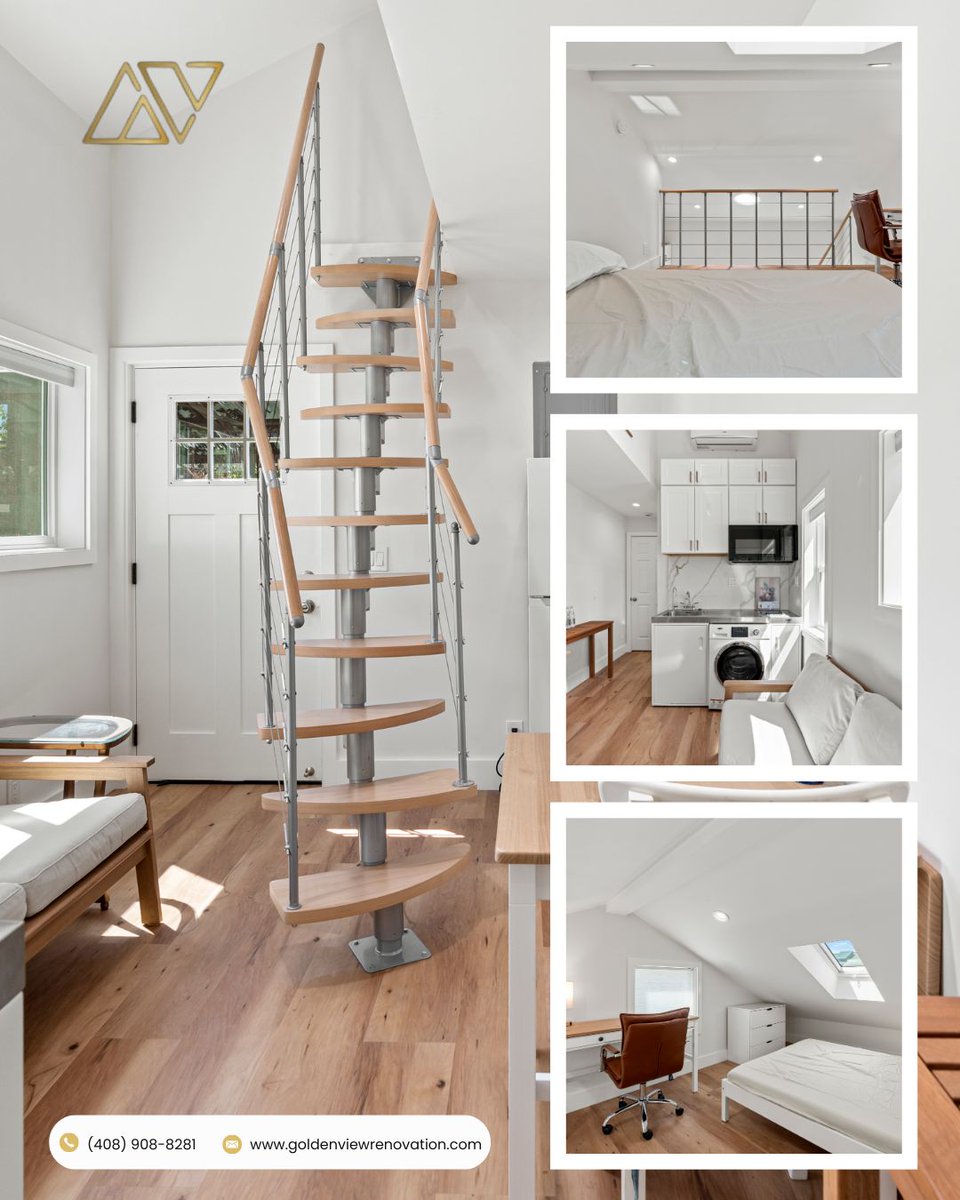 Goldenviewreno's tweet image. 🚪 From garage to two-bedroom ADU—this Bay Area transformation is smart, modern &amp;amp; ready to impress! Perfect for guests, rental, or multigenerational living.
📞 (408) 908-8281 | 🌐 goldenviewrenovation.com
#GarageConversion #ADUBuilder #GoldenViewRenovation #BayAreaHomes #Design