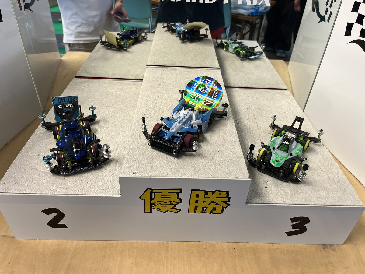 Mini4S7's tweet image. 裏レース結果

優勝　イチタロウ選手

準優勝　アトム選手

3位       Nami選手

入賞おめでとうございます🎉
