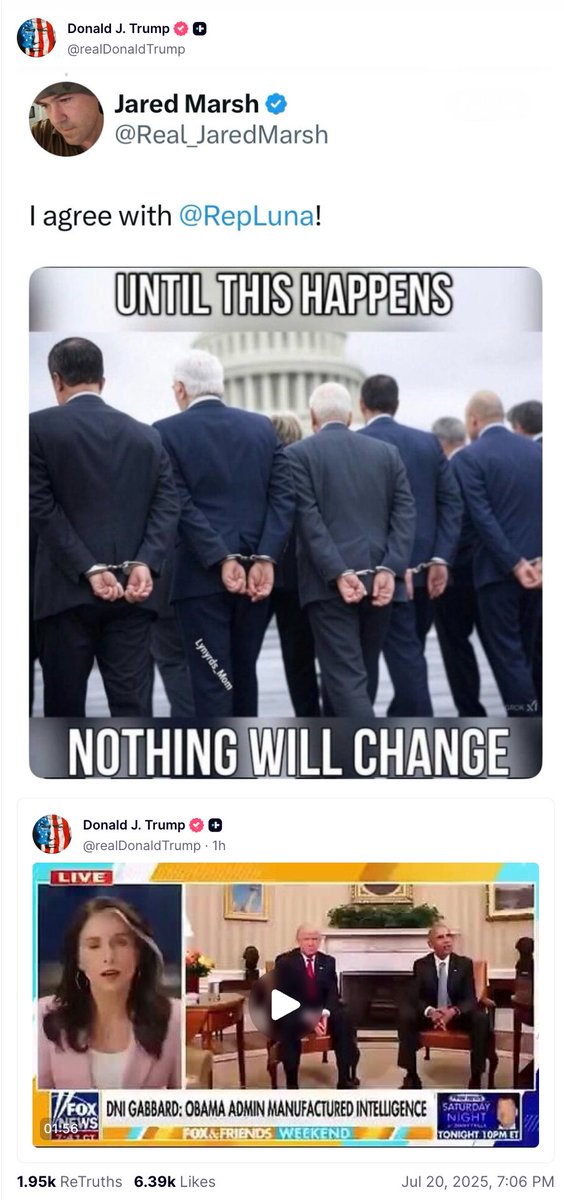kimrunner's tweet image. Trump on Truth Social
8:06pm Eastern
truthsocial.com/@realDonaldTru…