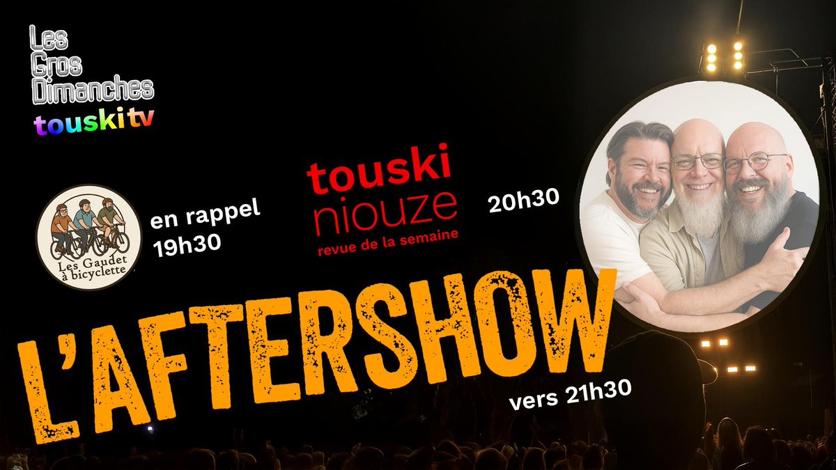 thegaumart's tweet image. L'Aftershow débute dans quelques minutes !
21h30 sur @touskitv
>>> twitch.tv/touskitv
Rattrapage: patreon.com/touskitv
#touskitv #aftershow #grosdimanches #twitchqc #touskiniouze