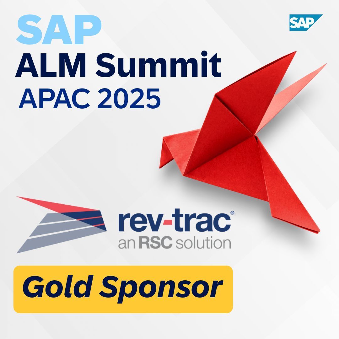 ⏳ One day until SAP ALM Summit APAC 2025 in Bengaluru!

Don't miss our keynote:
“The Secret to Transformation Success? Shifting Left with SAP Cloud ALM &amp; Rev-Trac.”

📅 Wed 23 July, 10:15am

📍Swing by our booth and say hi — we’re excited to connect!

#almsummit #almsummitapac