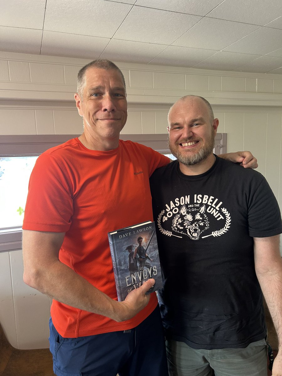 DlawsonAuthor's tweet image. I met a (very tall) reader today! Thanks, @Glenn_sccc, for stopping by Tulsa!