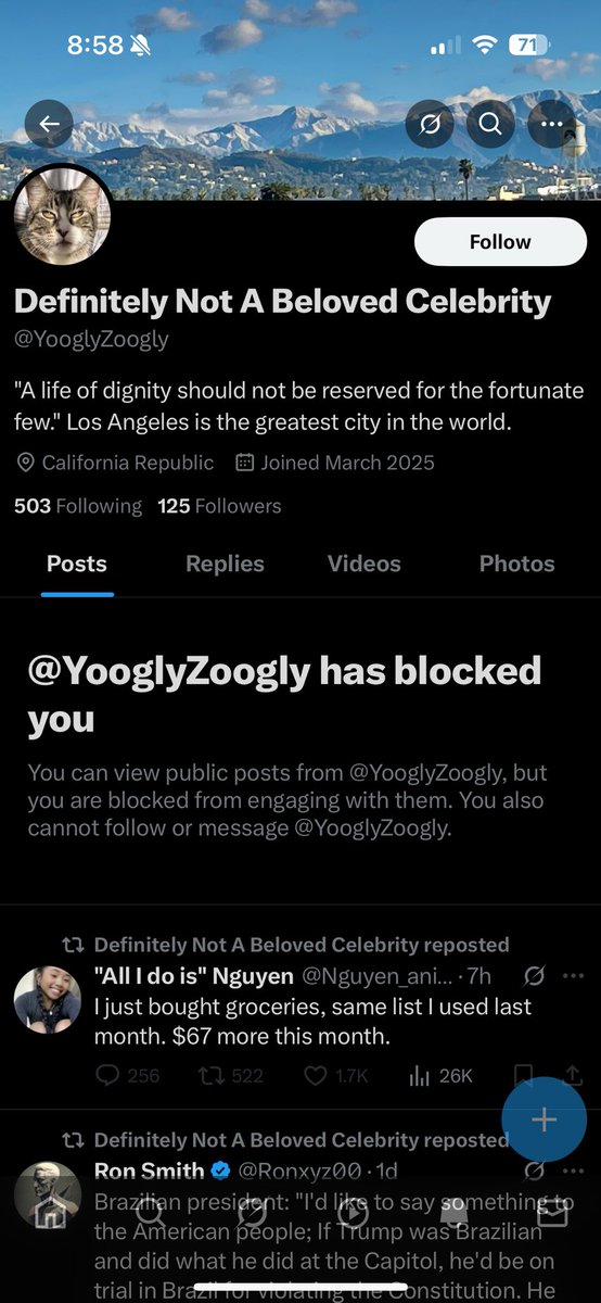 TheAntagonist (@hossenfeffer) on Twitter photo Drive by Blocking. if you are going to do this , don’t bother commenting
<a href="/YooglyZoogly/">Not a Beloved Celebrity</a>
#Coward
#coward Drive by Blocking. if you are going to do this , don’t bother commenting
<a href="/YooglyZoogly/">Not a Beloved Celebrity</a>
#Coward
#coward