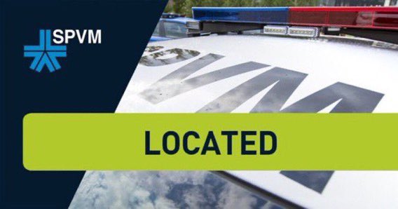 SPVM's tweet image. #Located
Jean-Pierre Roussy , 69 y/o, has been found safe and sound by a citizen.Thank you for your help. #SPVM ^RM