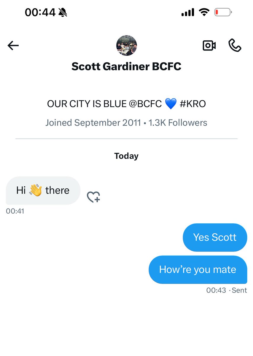 Any real Scott Gardiner about ?