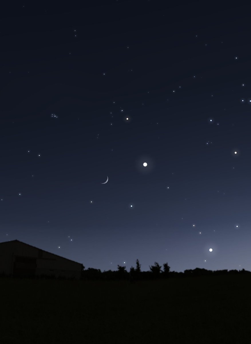 SOLO PARA MADRUGADORES!
Esta madrugada si miras hacia el noreste, desde las 05:30 AM podrás ver una HERMOSA conjunción entre la luna menguante y el lucero del alba, Venus! No te lo pierdas!