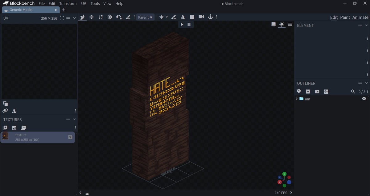 PolloComun's tweet image. Lovely computer 

#minecraft #Blockbench