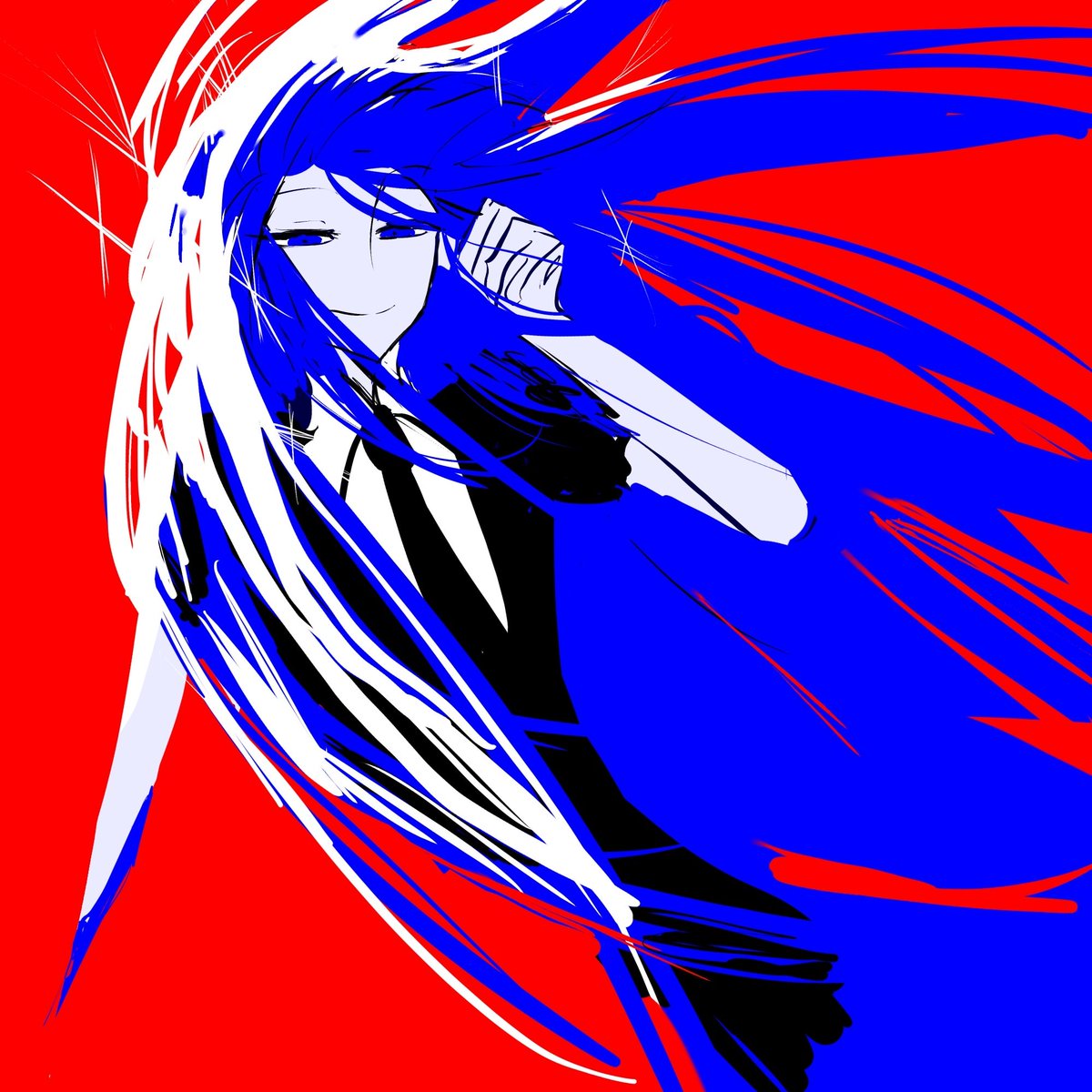 starcrash102's tweet image. been liking the red bg
#宝石の国 #rkgk #doodle #lapis #housekinokuni_fanart