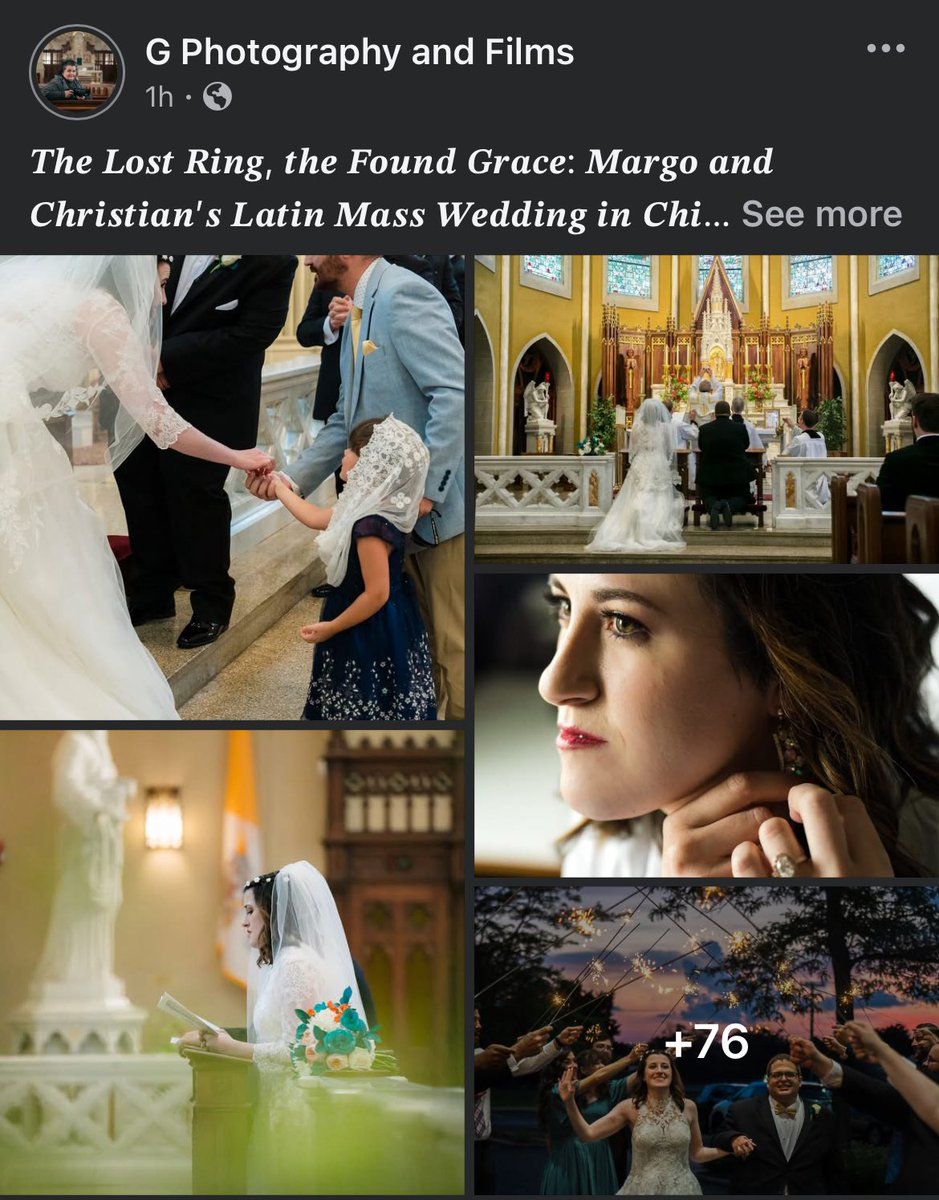 MargoCatholic's tweet image. Wedding pics from @TotusTuus are up on the FB 💕💞
facebook.com/share/p/17GQu7…
