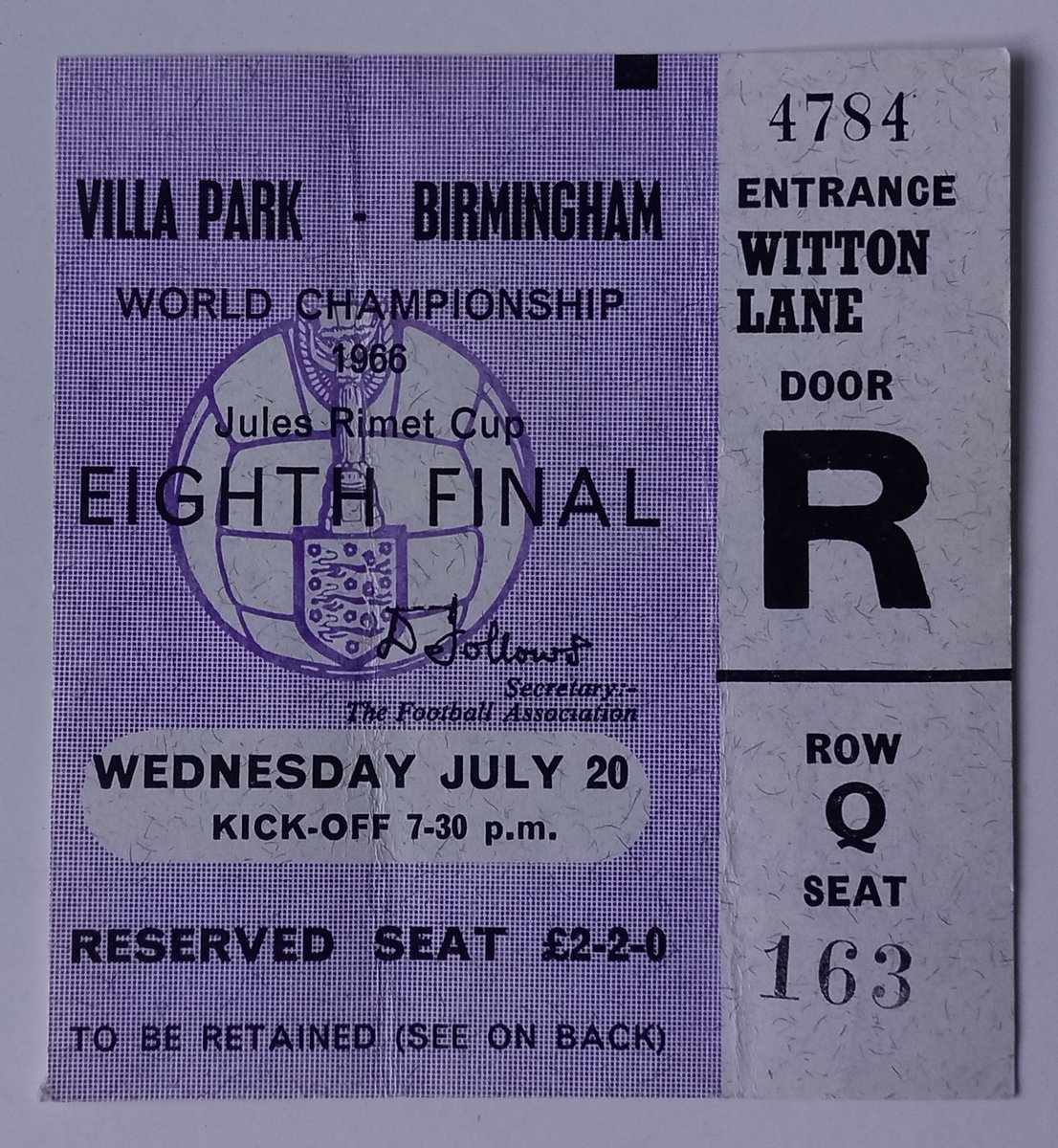 AndrewUllah's tweet image. Played @AVFCOfficial On This Day 1966. World 🏆Group Two. West Germany 2-1 Spain. Gate 42,187 #VillaPark #WestGermany #Spain #WorldCup66