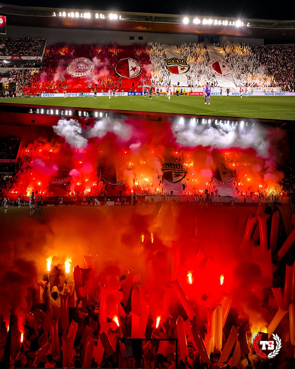 TRIBUNA_SEVER's tweet image. SK Slavia Praha - Hradec Králové
20.07.2025
#Slavia #TribunaSever #BandaChorea