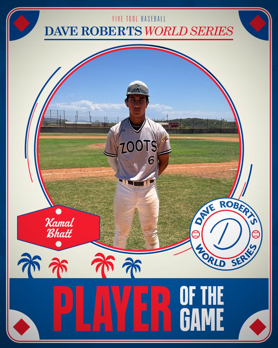Five Tool California (@fivetoolca) on Twitter photo #DaveRobertsWS F: <a href="/ZootsBaseball/">Zoots Baseball</a> 17U 2, Hawaii Elite 2G 17U 0
PoG: <a href="/Kamalbhatt2026/">Kamal Bhatt</a> 1-2, 2B, 2 RBI #DaveRobertsWS F: <a href="/ZootsBaseball/">Zoots Baseball</a> 17U 2, Hawaii Elite 2G 17U 0
PoG: <a href="/Kamalbhatt2026/">Kamal Bhatt</a> 1-2, 2B, 2 RBI