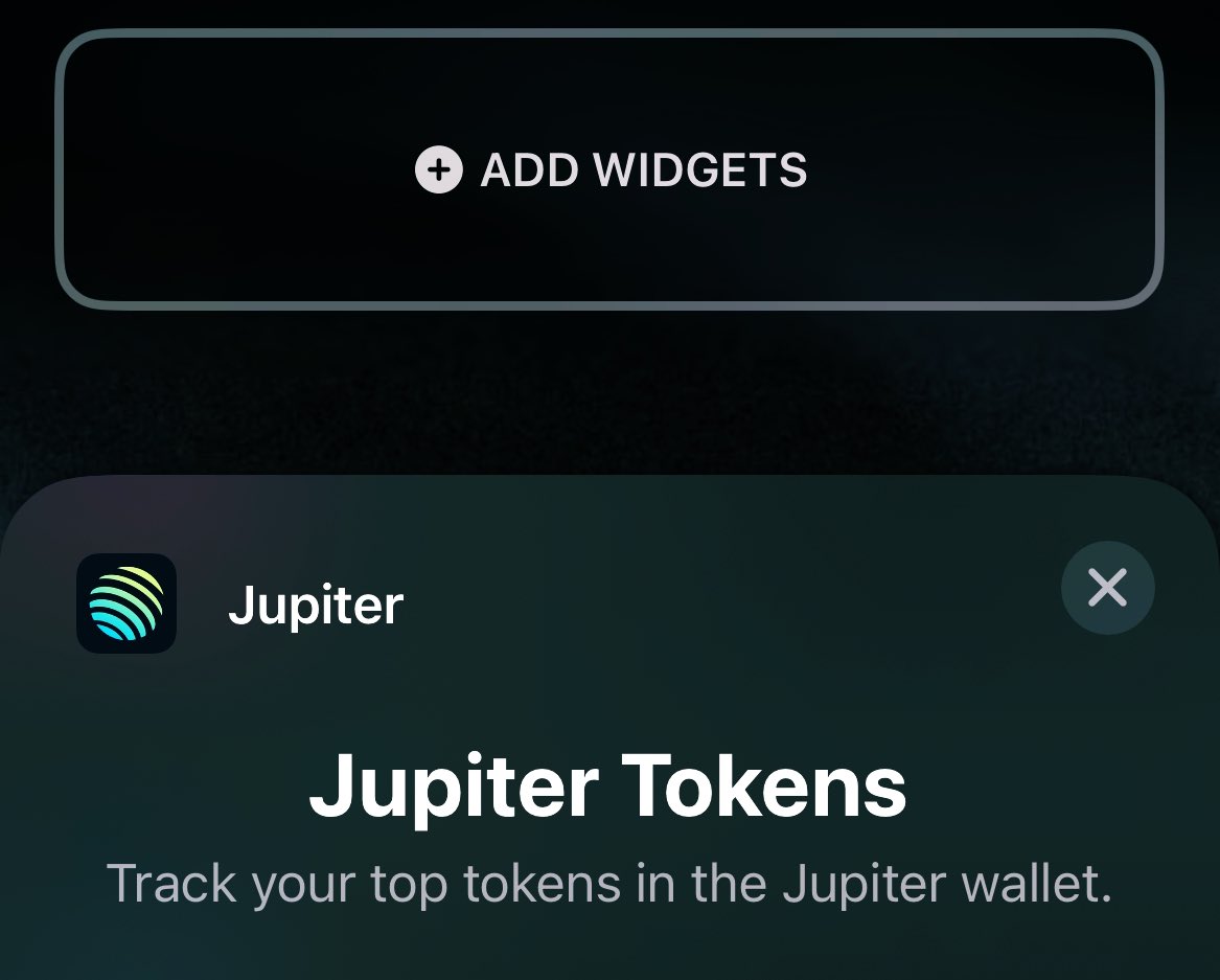 WEST (@west_xe) on Twitter photo Just added <a href="/jup_mobile/">Jupiter Mobile (v2 arc)</a> widget to my iPhone homepage.
Really cool cause I can now track my <a href="/jup_mobile/">Jupiter Mobile (v2 arc)</a> holdings on realtime.
Everyone using an iPhone should check this out !! Just added <a href="/jup_mobile/">Jupiter Mobile (v2 arc)</a> widget to my iPhone homepage.
Really cool cause I can now track my <a href="/jup_mobile/">Jupiter Mobile (v2 arc)</a> holdings on realtime.
Everyone using an iPhone should check this out !!