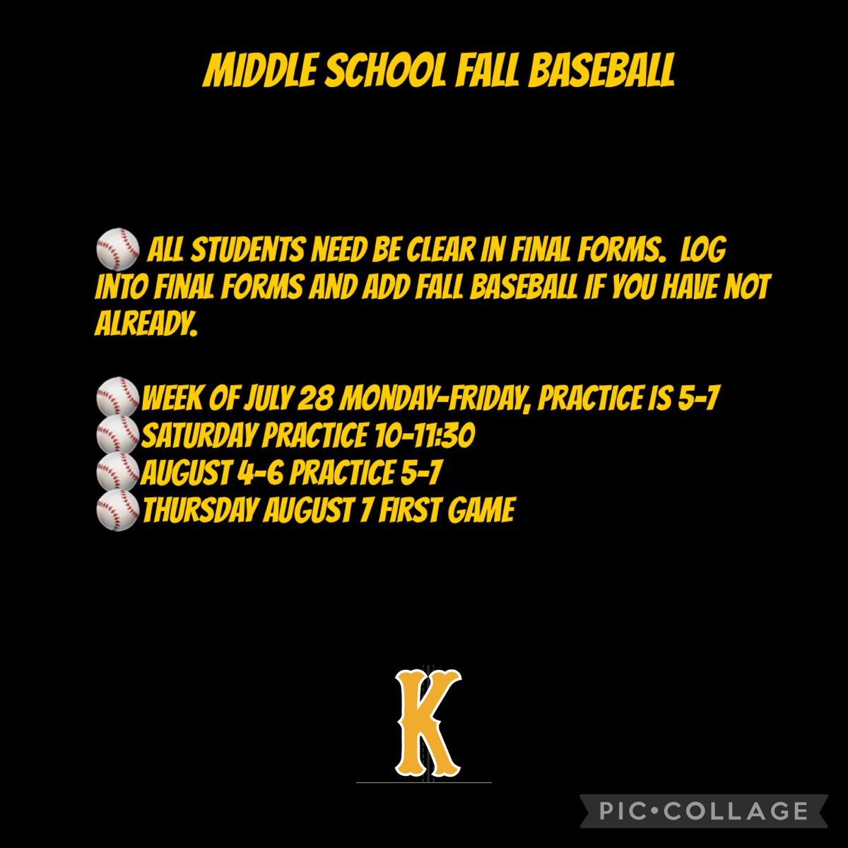 Kouts Baseball tweet media