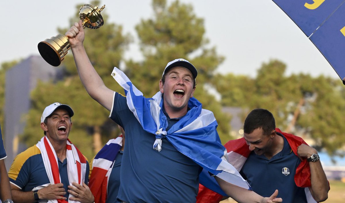 BobMacTrack's tweet image. 𝐌𝐎𝐕𝐈𝐍𝐆 𝐎𝐍 𝐔𝐏…📈🇪🇺
After his top-10 at The Open, Bob MacIntyre has moved up to No. 2 in the European Ryder Cup standings!