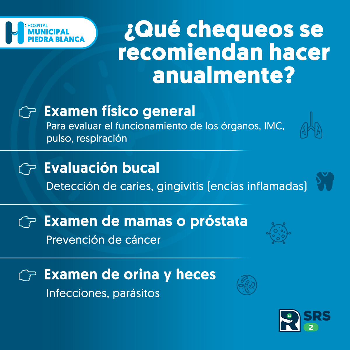 hmpbRD's tweet photo. 💡 ¿Te has hecho tu chequeo anual?
Aunque te sientas bien, es importante revisarte al menos una vez al año.
Una simple visita médica puede ayudarte a detectar a tiempo condiciones como diabetes, hipertensión o colesterol alto.
#PrevenciónEsSalud
#ChequeoAnual https://t.co/Sv74U34JQT