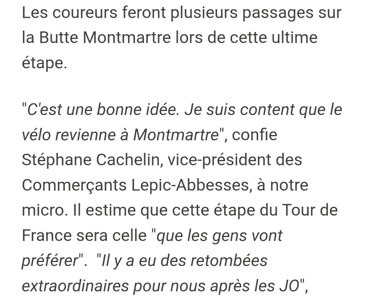 #TourDeFrance2025 <a href="/LeTour/">Tour de France™</a>... dans une semaine le final sur #Paris #Montmartre