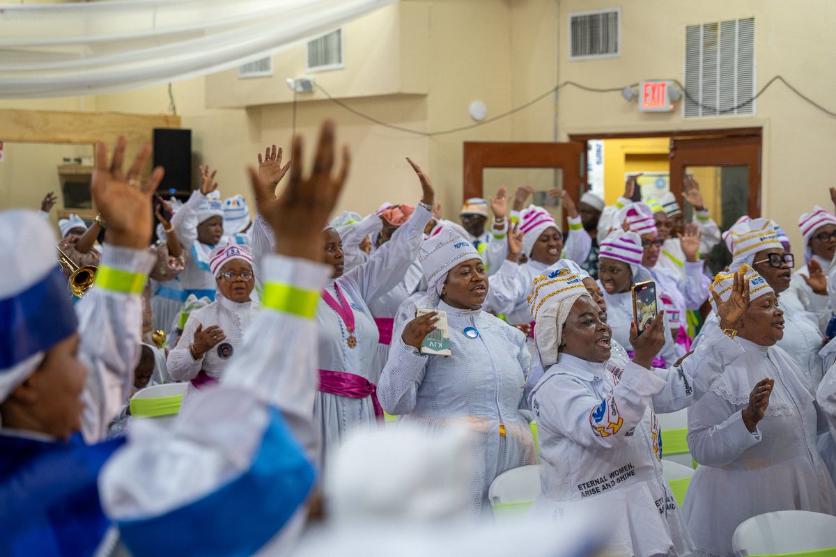 NYCMayor's tweet image. The Eternal Sacred Order of the Cherubim and Seraphim Church in the Bronx is celebrating 50 years as the first African Pentecostal church in our city!
So great to join the faithful today to mark this milestone and wish them another 50 years.