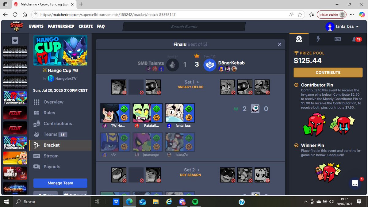 2nd place in the Hango Cup #6 💪🏻 <a href="/Habigoat/">TW_Habibi</a> @fakePatata_33