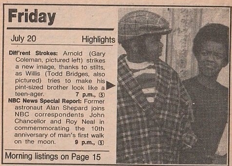 ChicagoTVGuides's tweet image. On this day in 1979
Arnold and Willis are up to something (R)
Chicago Sun-Times TV Prevue. July 20, 1979
