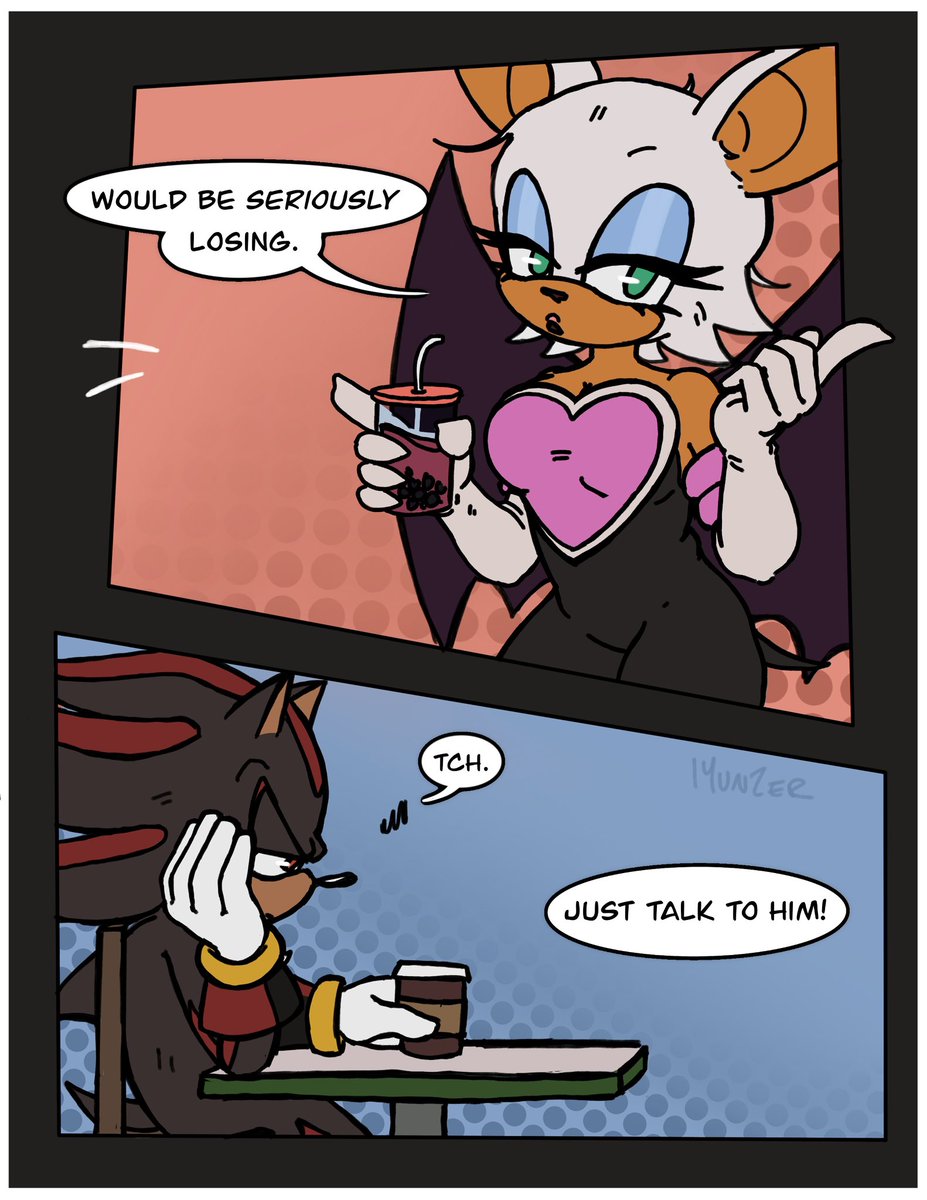 lyunzer's tweet image. forced communication- sonadow (part 2/?)
such a diva..
#sonadow #shadonic #forcedcommunication #SonicTheHedgehog #sth