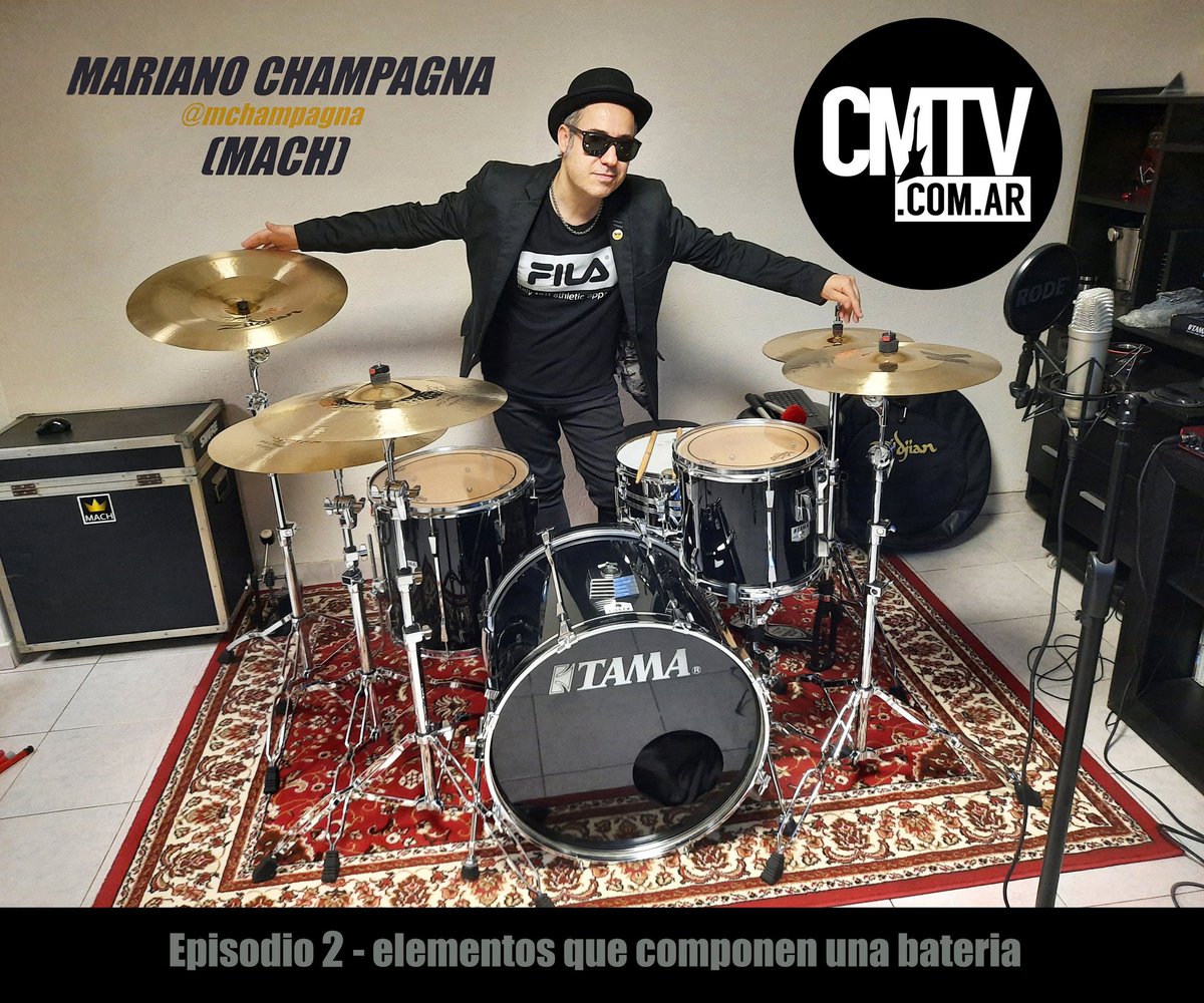EXCLUSIVO!! ⚠️▪️Mariano Champagna <a href="/mchampagna/">Mariano Champagna</a> en @cmtvargentina
Gracias a mi querido amigo <a href="/veccfer/">Fer VeCcHiO</a> guitarrista de <a href="/DelAbuelo/">Las Pastillas del Abuelo</a> por el apoyo de siempre.

#MACH #Bateria #CMTV #Argentina