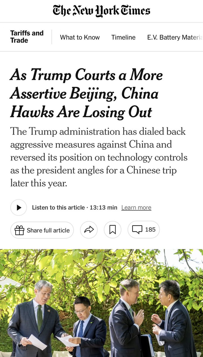 thecyrusjanssen's tweet image. Well well well…look who has been holding the cards all along!
For years Biden and Trump have tried to contain China’s growth, how much negative news have we heard about China from Trump the last 6 months? But when push comes to shove, the China market is too important to…