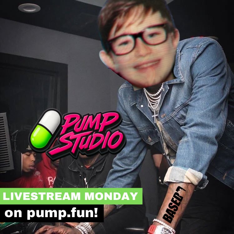 Pump Studio (@pumpstu) on Twitter photo <a href="/PumpStu/">Pump Studio</a> x <a href="/whoiswhish/">whish</a> going live on <a href="/pumpdotfun/">pump.fun</a> this Monday
Making a heater live with the <a href="/SUPERBASEDD/">BASEDD House</a> gang — don’t miss it. <a href="/PumpStu/">Pump Studio</a> x <a href="/whoiswhish/">whish</a> going live on <a href="/pumpdotfun/">pump.fun</a> this Monday
Making a heater live with the <a href="/SUPERBASEDD/">BASEDD House</a> gang — don’t miss it.