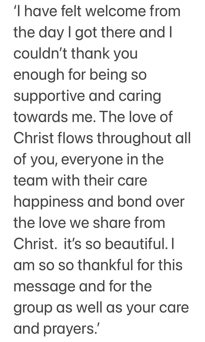 Some messages bless your heart knowing you have amazing youth in your Church that welcome others, pray for peers and support each other…. Just blows me away that someone can send this being so new to our little group!