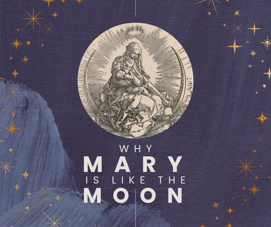 OlmcSac's tweet photo. Happy International Moon Day! 🌕 In Catholic tradition, Mary is associated with the moon, reflecting God's glory. Tonight, when you see the moon, why not pray a Hail Mary? ✨ https://t.co/pxtpnrfqtb