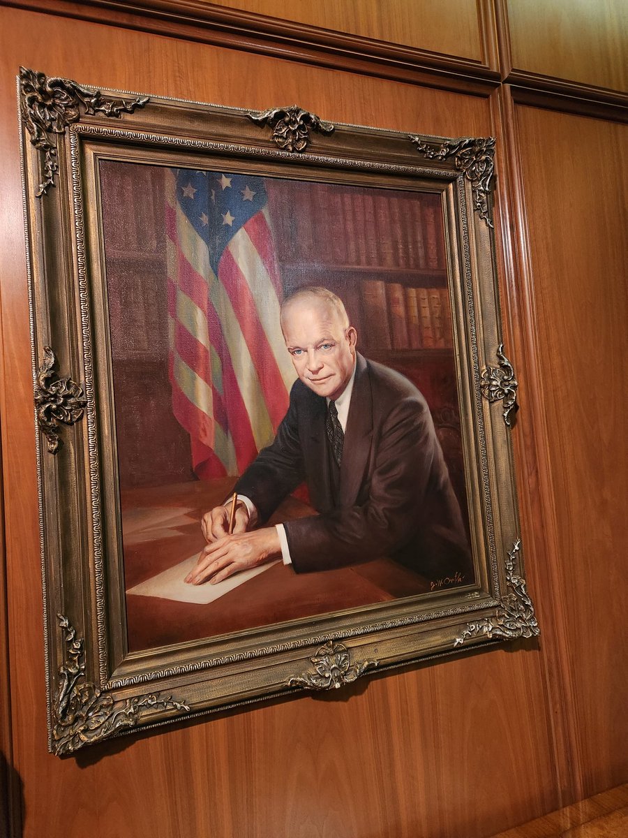 IkeLibrary's tweet image. Today is #nationalmoonday, so it seems appropriate to remind you that Dwight D. Eisenhower is the president who signed legislation creating @NASA on Jul. 29, 1958.
You're welcome, Moon.
#ilikeike #ikelife #nasa #outerspace #science
Photo: Eisenhower Presidential Library.