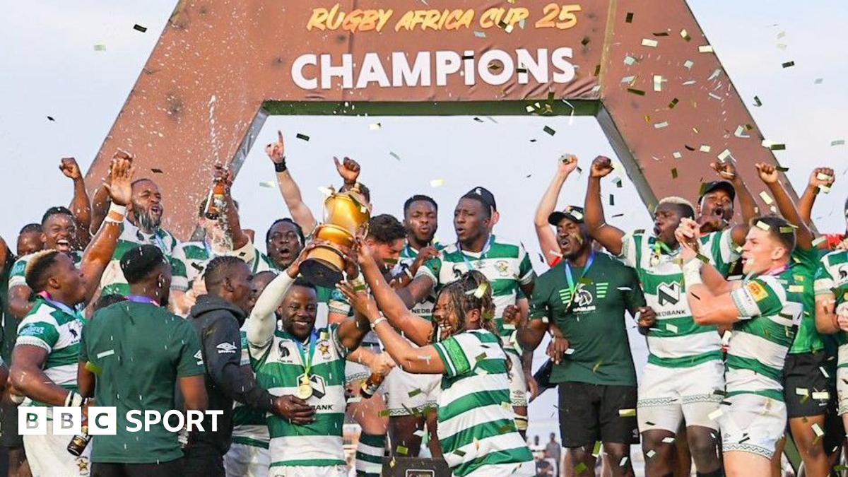 BBCAfrica's tweet image. Zimbabwe have qualified for the Rugby World Cup for the first time since 1991 after beating Namibia in the Rugby Africa Cup final in Kampala.
Making their third appearance in the tournament, they will be among 24 teams at the 2027 World Cup in Australia.
bbc.in/46fRNk7