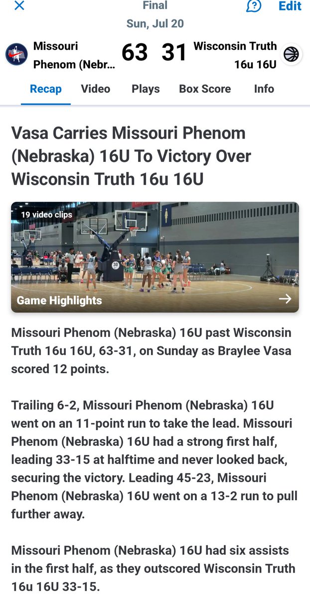 crva51's tweet image. Game 4- Tournament of Champions Chicago!
@BrayleeVasa
12p/6r/4a
@KenzliVasa
9p/2r/1a/1s