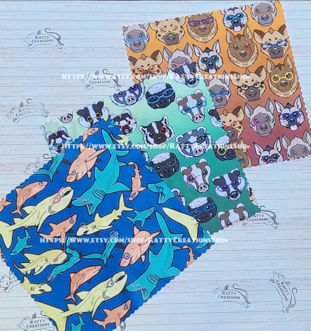 RattyCreations's tweet image. NEW! Hyena & Badger family glasses cleaning cloths now Available!! May we all see clearly now the smudges are gone!
etsy.com/listing/433862…
#Badgers #hyenas #sharks
