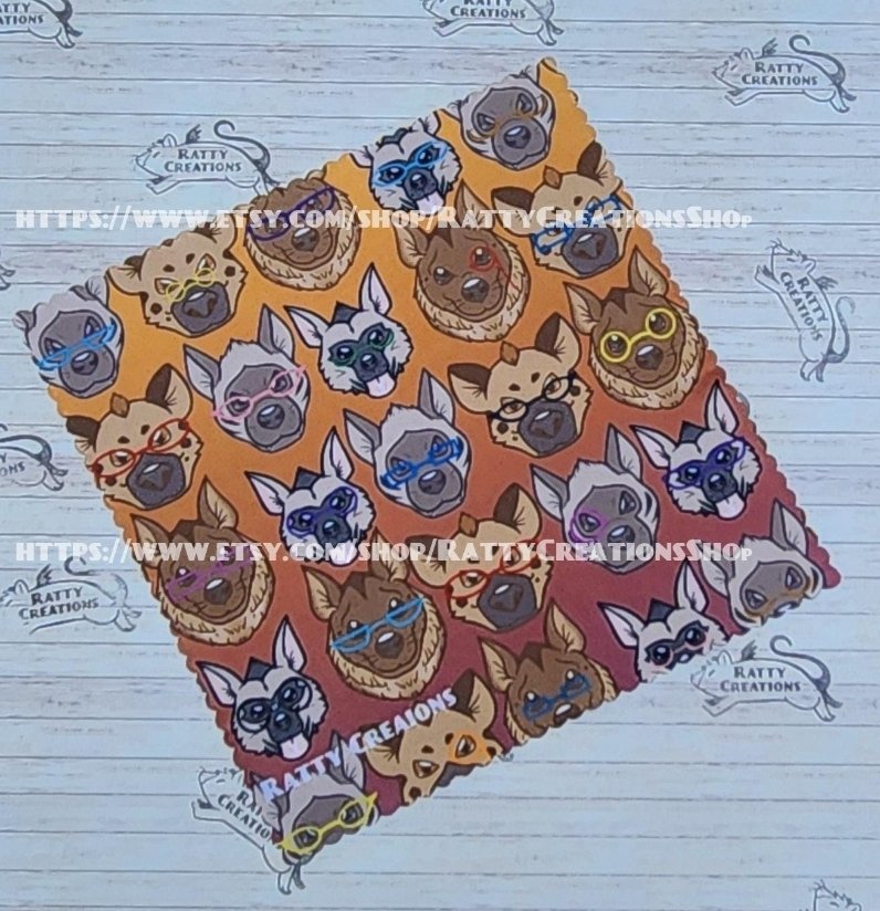 RattyCreations's tweet image. NEW! Hyena & Badger family glasses cleaning cloths now Available!! May we all see clearly now the smudges are gone!
etsy.com/listing/433862…
#Badgers #hyenas #sharks