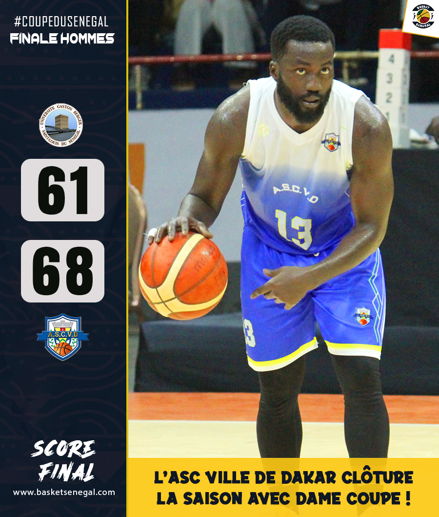 Basket_Senegal's tweet image. #Coupedusenegal 🏆
Dominatrice du début à la fin, l'ASCVD remporte la Coupe du Sénégal face à l'UGB (68-61).
Une fin de saison en beauté avec 3 trophées en poche pour le club de la municipalité !
#basketsenegal #ascvd #ugb