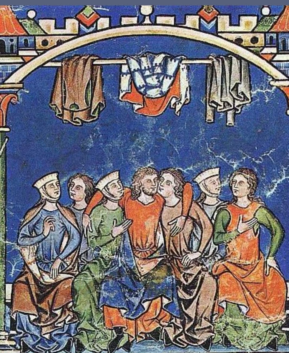 gzarrilli's tweet image. Feliz día del amigo!
Exaltación de la amistad. Biblia Maciejowski. Francia, s. XIII
#Diadelamigo