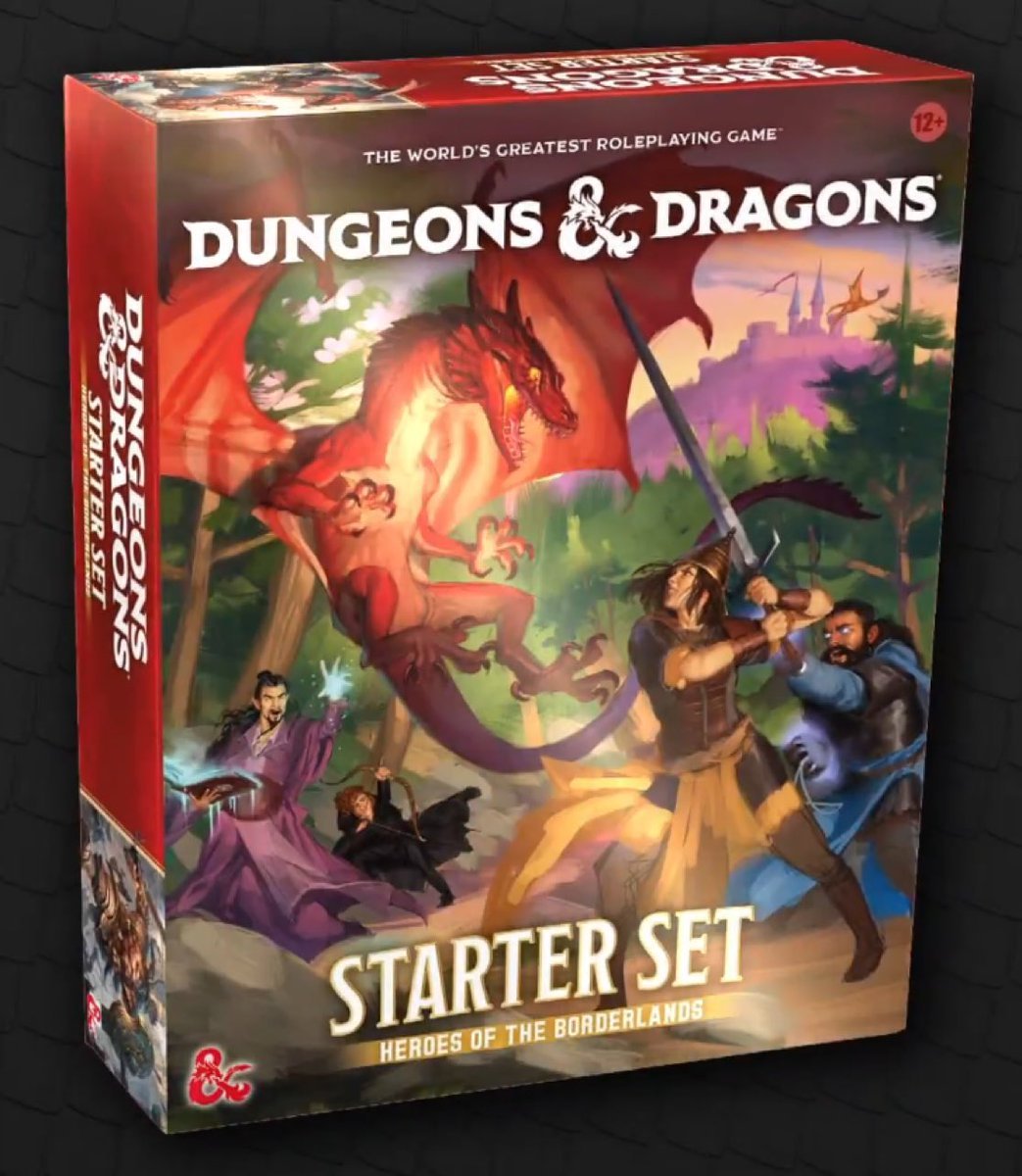 look how happy the new D&amp;D starter set looks 😀