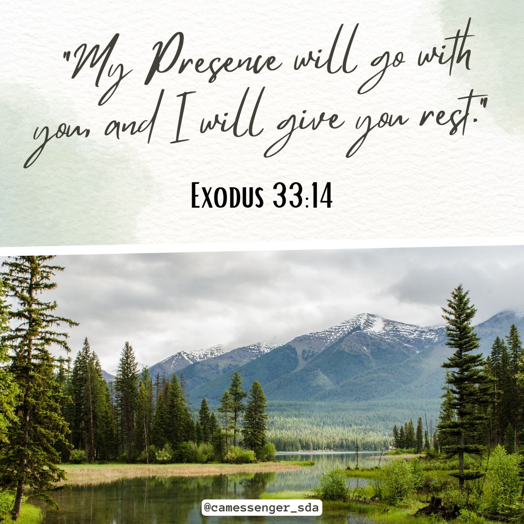 SDA_Messenger's tweet image. “My Presence will go with you, and I will give you rest.” (Exodus 33:14)

Even in the chaos, God doesn’t leave your side. His rest is not just a break — it’s a promise. 
.
.
.
.
.
#Faith #GodWithUs #SabbathRest