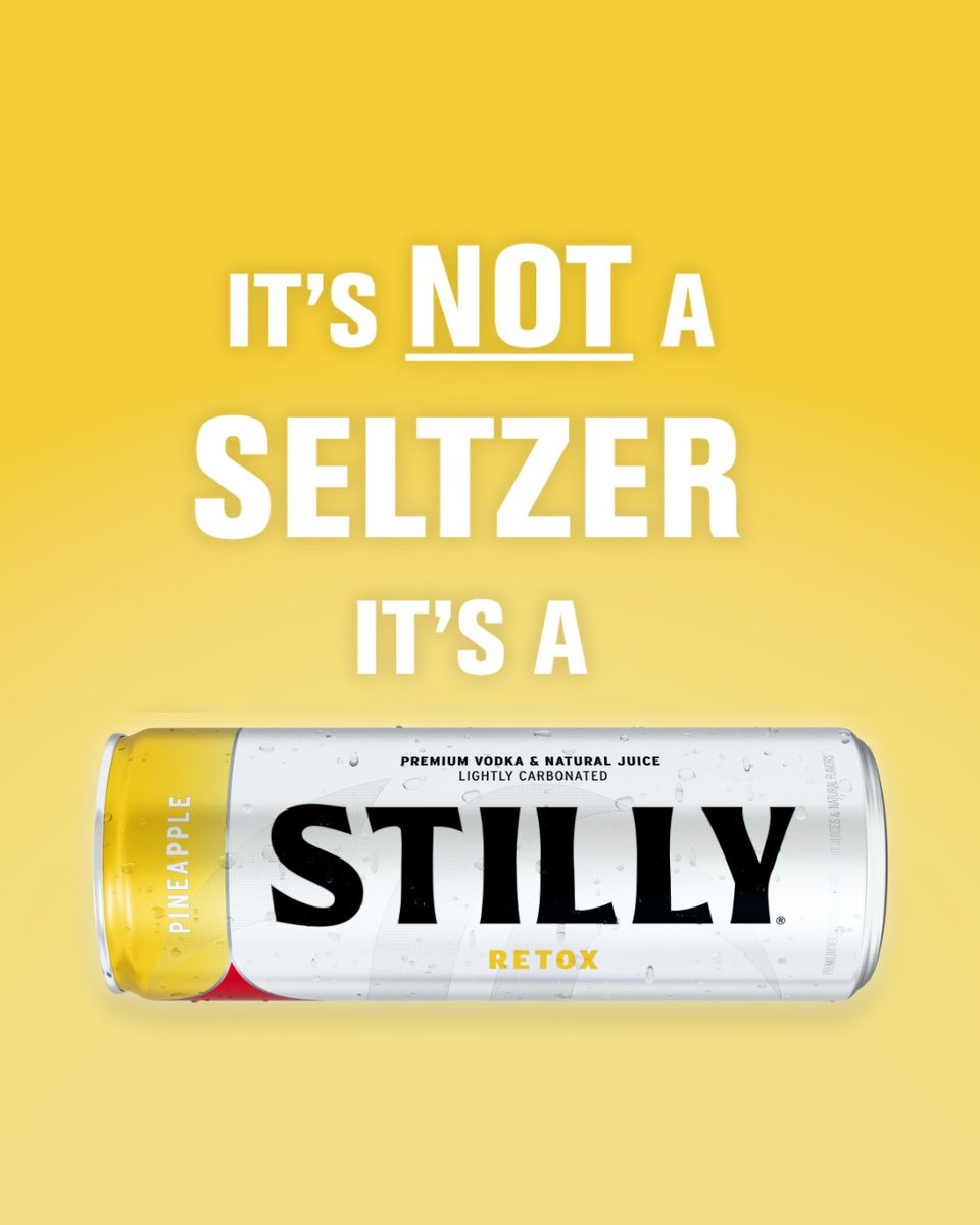 Things just got juicy 👀💛 Meet Retox, our brand Pineapple flavor that's sure to make a splash this summer! Who's excited about this one? 🤤⁠
⁠
Same great STILLY, fresh new flavor 🔥