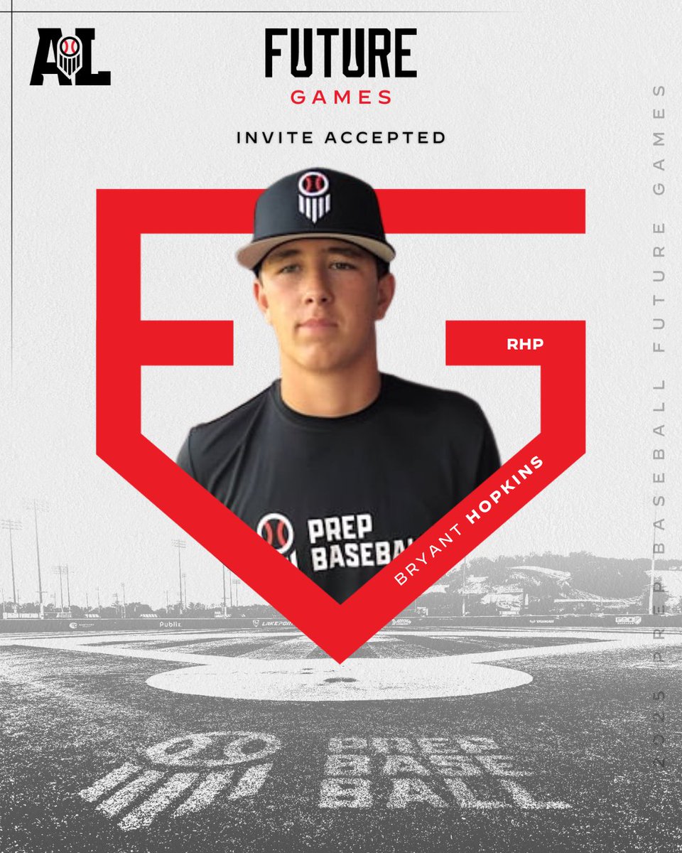 𝐖𝐞𝐥𝐜𝐨𝐦𝐞 𝐭𝐨 #𝐓𝐞𝐚𝐦𝐀𝐥𝐚𝐛𝐚𝐦𝐚, 𝐁𝐫𝐲𝐚𝐧𝐭 𝐇𝐨𝐩𝐤𝐢𝐧𝐬! 🤩

RHP Bryant Hopkins (<a href="/BryantHopk49269/">Bryant Hopkins</a>, 2027) has officially accepted his invitation to represent Team Alabama at the 2025 @PrepBaseball Future Games!

The <a href="/VHSBaseball20/">Valley Baseball⚾️🐏</a> product is one of the top